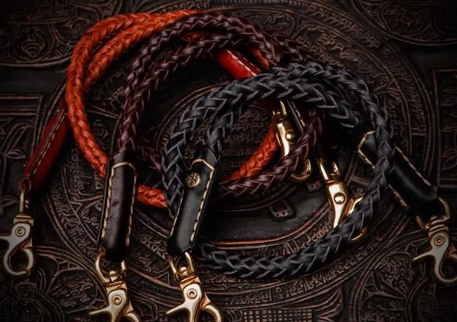 Cool Leather Braided Biker CHain Carp Wallets Chain for Chain Wallet Biker Wallets