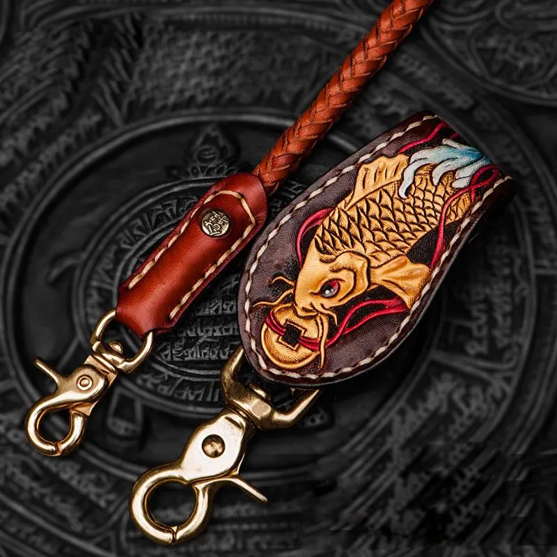 Cool Leather Braided Biker CHain Carp Wallets Chain for Chain Wallet Biker Wallets