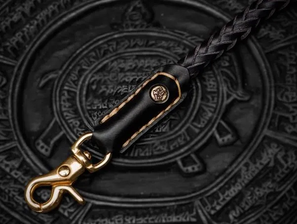 Cool Leather Braided Biker CHain Carp Wallets Chain for Chain Wallet Biker Wallets
