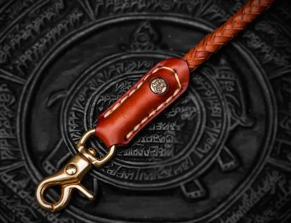 Cool Leather Braided Biker CHain Carp Wallets Chain for Chain Wallet Biker Wallets