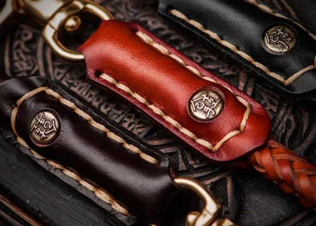 Cool Leather Braided Biker CHain Carp Wallets Chain for Chain Wallet Biker Wallets