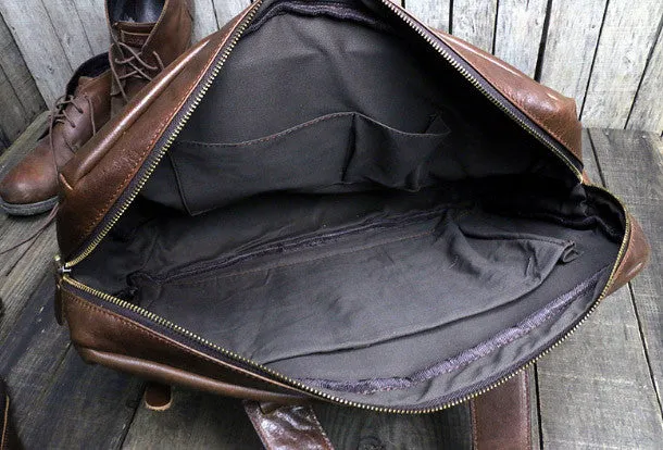 Cool leather mens Briefcase laptop Briefcase Business Bag shoulder bag for men