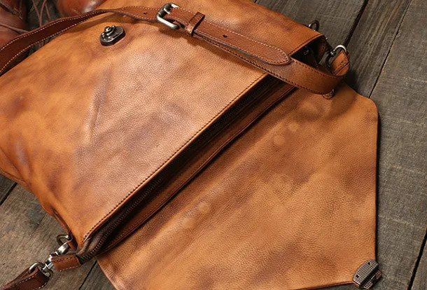 Cool leather mens Briefcase laptop Briefcase work Briefcase Shoulder bag for Men