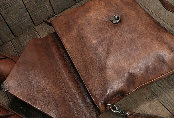 Cool leather mens Briefcase laptop Briefcase work Briefcase Shoulder bag for Men