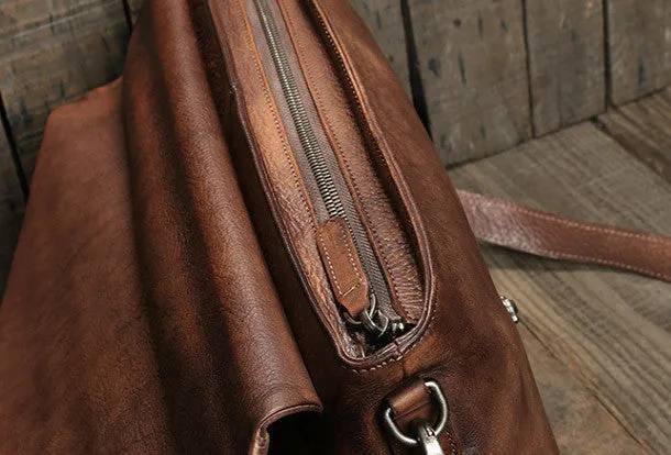 Cool leather mens Briefcase laptop Briefcase work Briefcase Shoulder bag for Men
