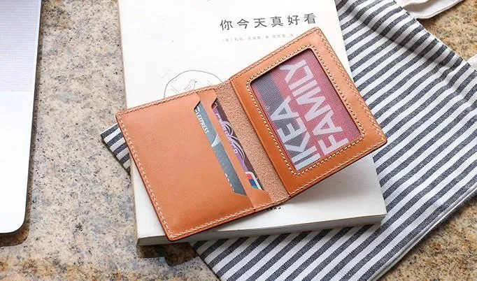 Cool Leather Mens Camouflage License Wallets Front Pocket Wallet Slim Card Wallet for Men
