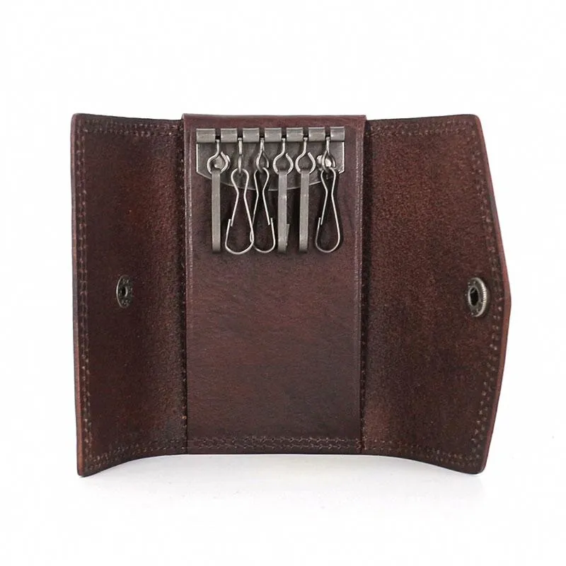 Cool Leather Mens Key Wallet Car Keys Holder Car Keys Case for Men