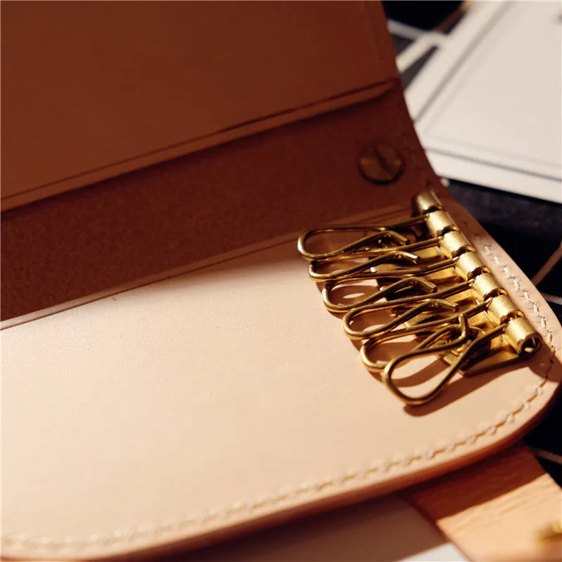 Cool Leather Mens Key Wallet Small Chain Wallet for Mens