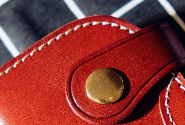 Cool Leather Mens Key Wallet Small Chain Wallet for Mens