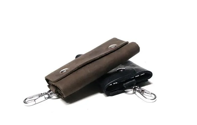 Cool Leather Mens Key Wallet Wallet Key Holder Car Key Case for Men