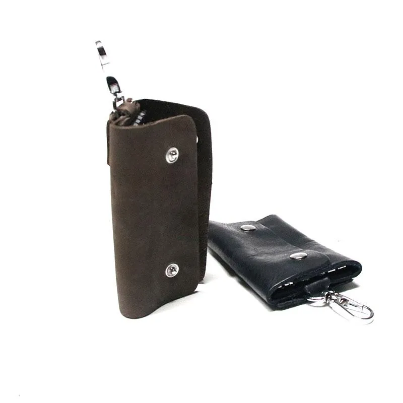 Cool Leather Mens Key Wallet Wallet Key Holder Car Key Case for Men