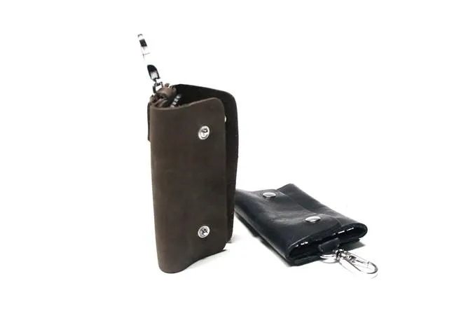 Cool Leather Mens Key Wallet Wallet Key Holder Car Key Case for Men
