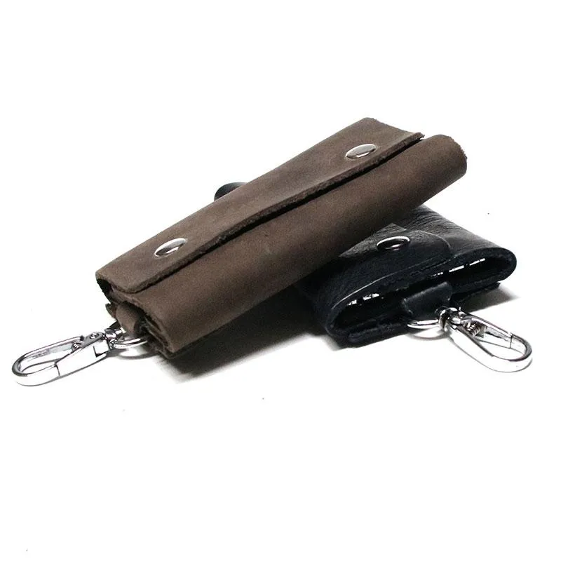 Cool Leather Mens Key Wallet Wallet Key Holder Car Key Case for Men