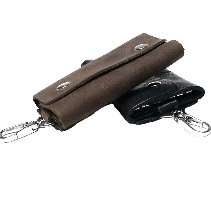 Cool Leather Mens Key Wallet Wallet Key Holder Car Key Case for Men