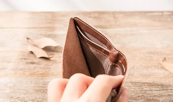 Cool Leather Mens Small Wallets Bifold billfold Wallet Slim Front Pocket Wallet for Men
