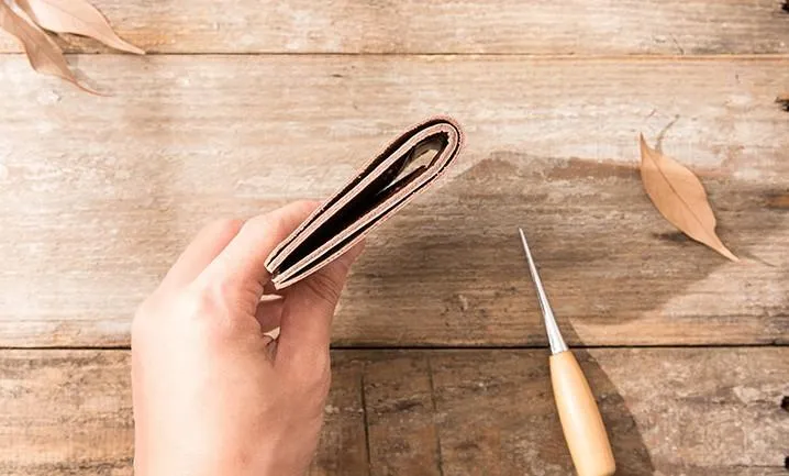 Cool Leather Mens Small Wallets Bifold billfold Wallet Slim Front Pocket Wallet for Men