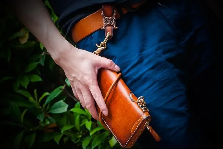 Cool Leather Tibetan Biker wallet Chain for chain wallet biker wallet trucker wallet