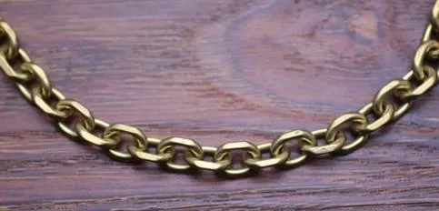 Cool Men's Handmade Brass Long Pants Chain Biker Wallet Chain For Men