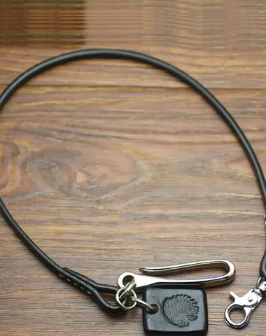 Cool Men's Leather Bullet 21 Pants Chain Biker Wallet Chain For Men