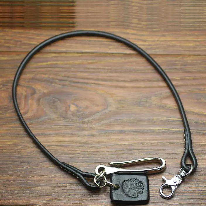 Cool Men's Leather Bullet 21 Pants Chain Biker Wallet Chain For Men