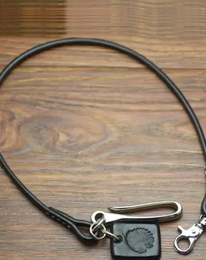 Cool Men's Leather Bullet 21 Pants Chain Biker Wallet Chain For Men