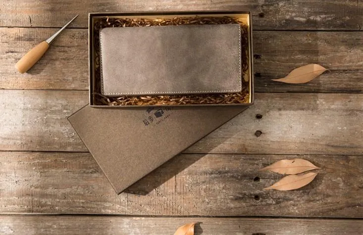 Cool Mens long Wallet Leather Vintage Wallet Long Wallets for Men