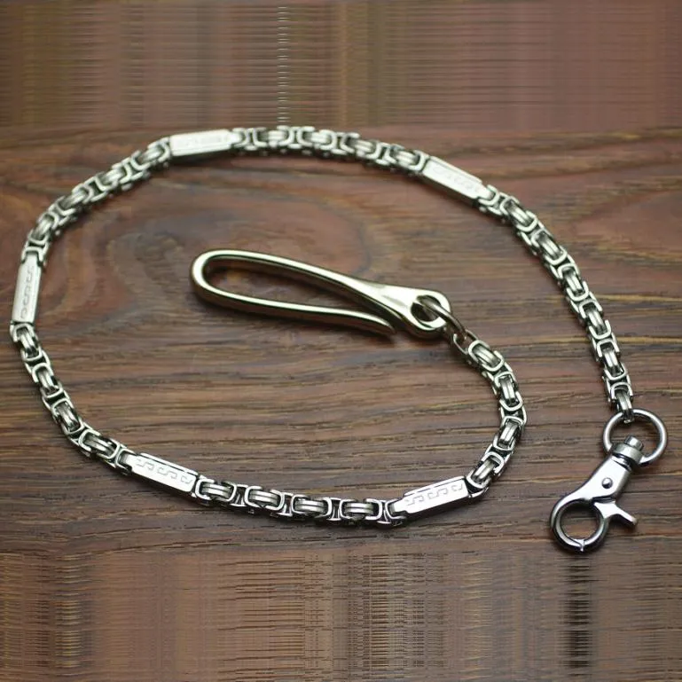 Cool Men's Stainless Steel Silver jeans chain jean chain Pants Chain Wallet Chain For Men