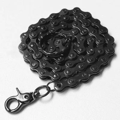 Cool Men's Women's Black Bike Chain Long Biker Wallet Chain Pants Chain For Men