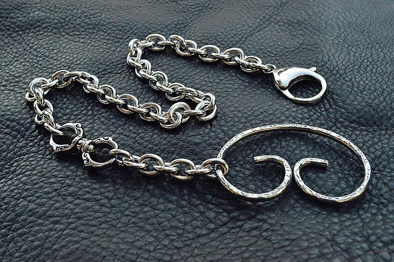 Cool Men's Women's Stainless Steel 18'' Sliver Wallet Chain Pants Chain jeans chain jean chain For Men
