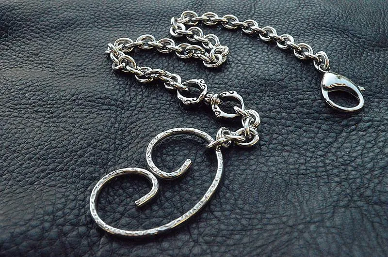Cool Men's Women's Stainless Steel 18'' Sliver Wallet Chain Pants Chain jeans chain jean chain For Men
