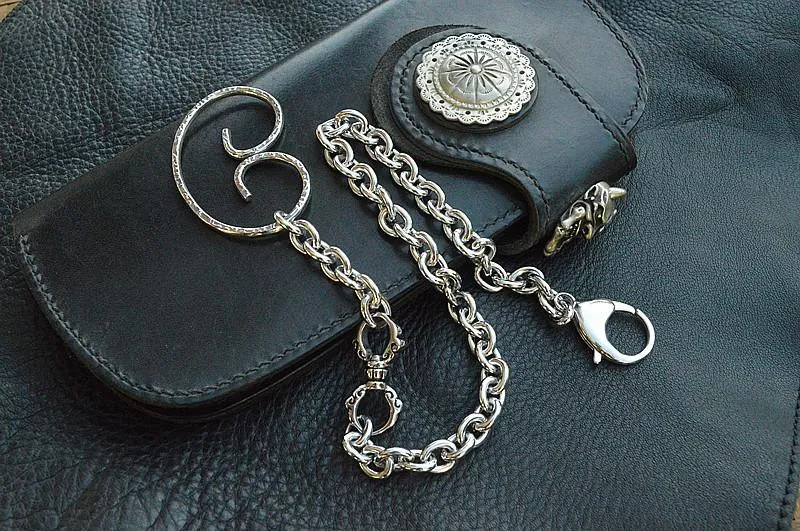 Cool Men's Women's Stainless Steel 18'' Sliver Wallet Chain Pants Chain jeans chain jean chain For Men