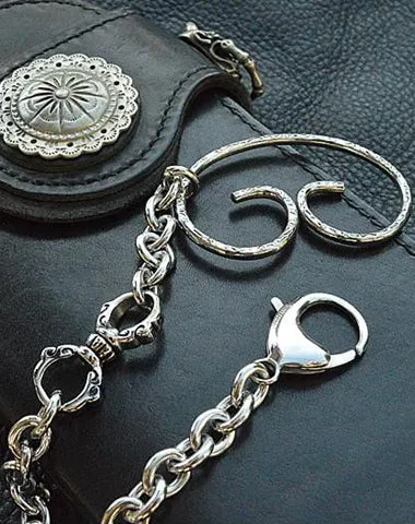 Cool Men's Women's Stainless Steel 18'' Sliver Wallet Chain Pants Chain jeans chain jean chain For Men