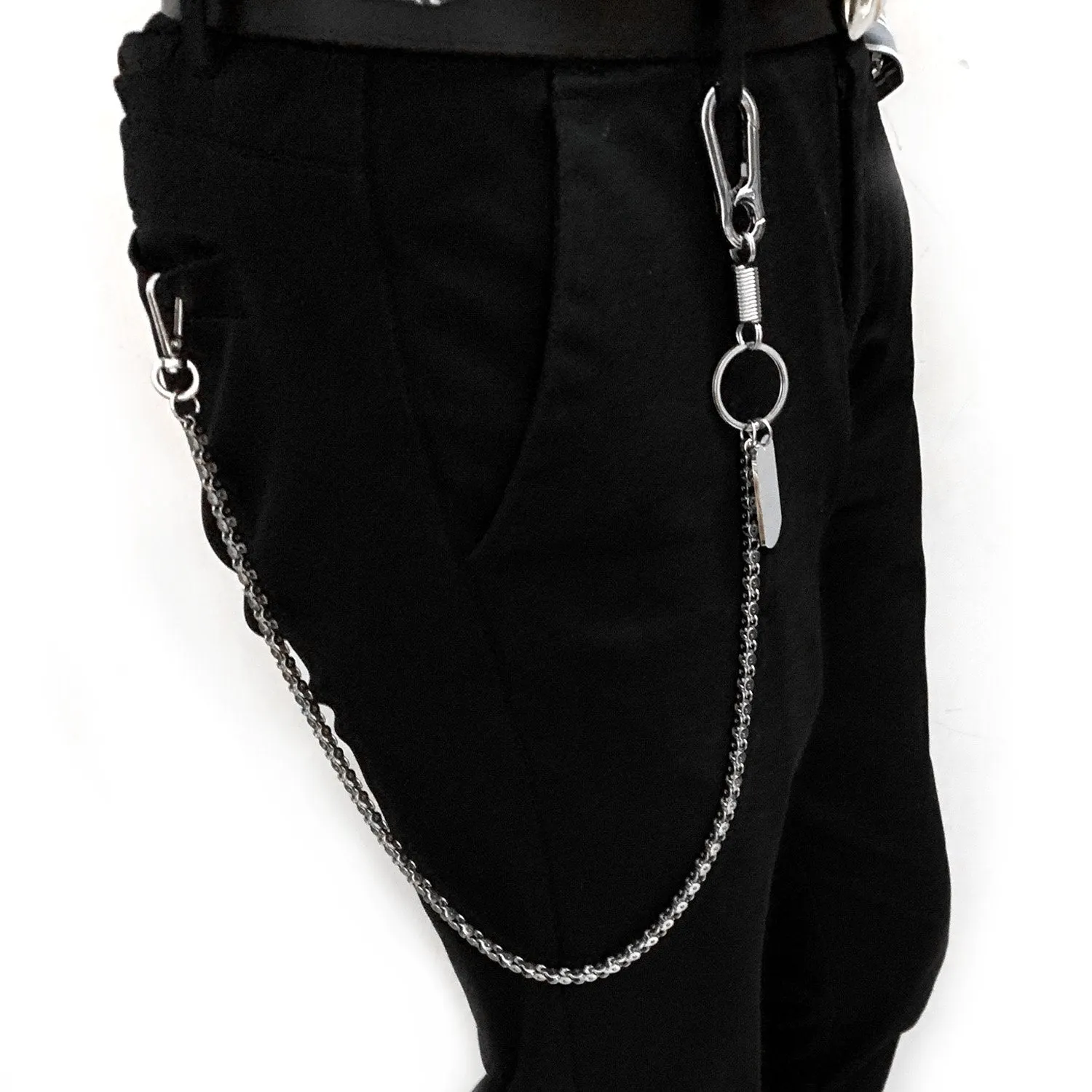 Cool Silver Long Biker Wallet Chain Pants Chain STAINLESS STEEL jeans chain jean chain Wallet Chain For Men