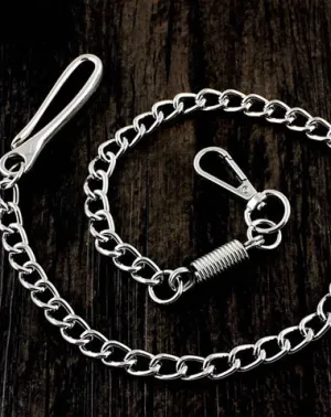 Cool Silver Stainless Steel Mens Pants Chain Wallet Chain Biker Wallet Chain For Men