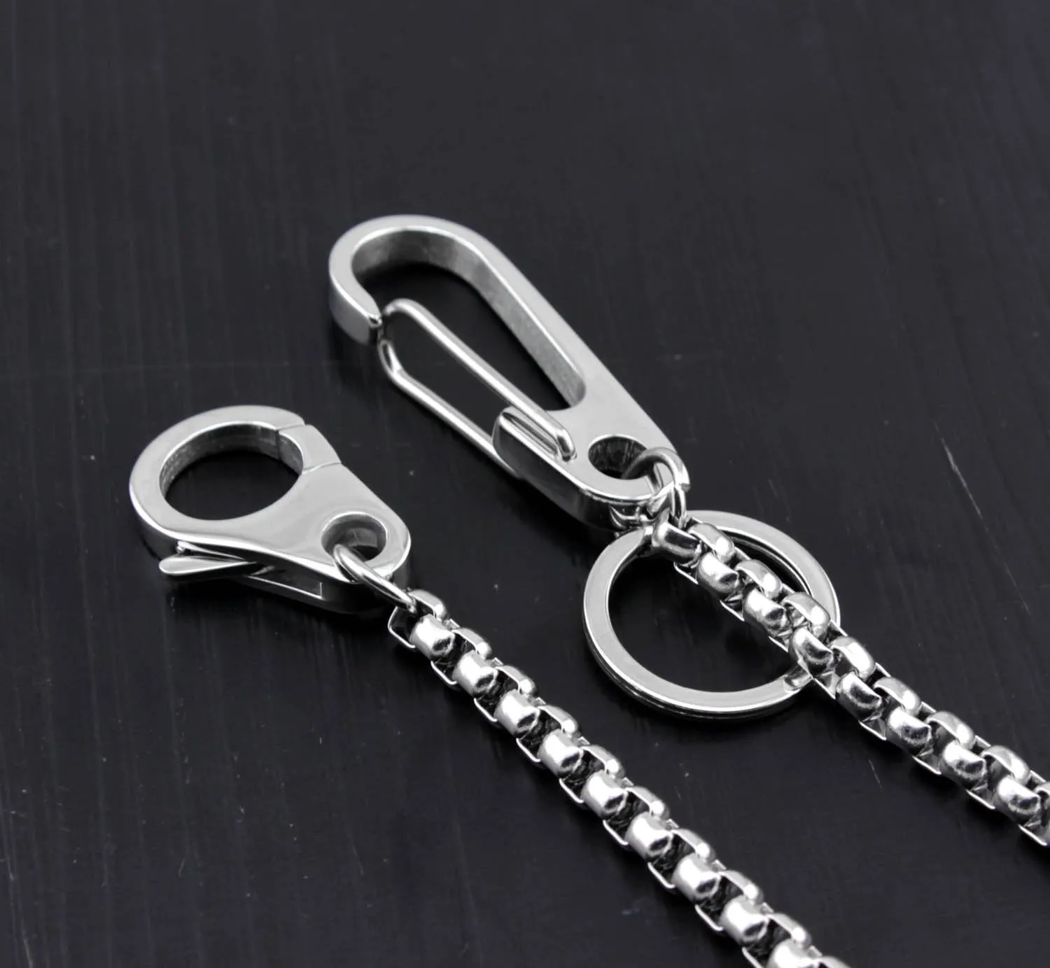Cool Silver Stainless Steel Wallet Chain Silver Pants Chain Biker Wallet Chain For Men