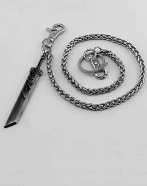 Cool Sword Key Chain Long Wallet Chain Biker Wallet Chain Punk Pants Chain For Men