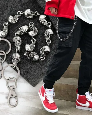 Cool Wallet Chains Skull Wallet Chain Wallet Skull Chain Skull Chain for Wallet Skull Pants Chain