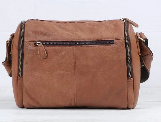 Cool Leather Brown Mens Messenger Bags Vintage Shoulder Bag  for Men