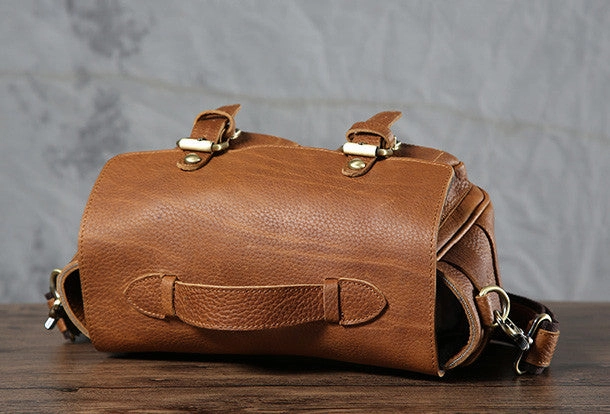 Cool leather men Camera bag messenger bags vintage shoulder bag for men