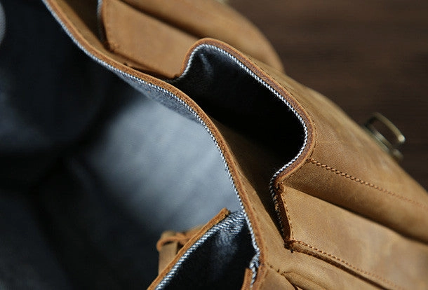 Cool leather men Camera bag messenger bags vintage shoulder bag for men