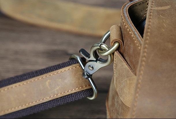 Cool leather men Camera bag messenger bags vintage shoulder bag for men
