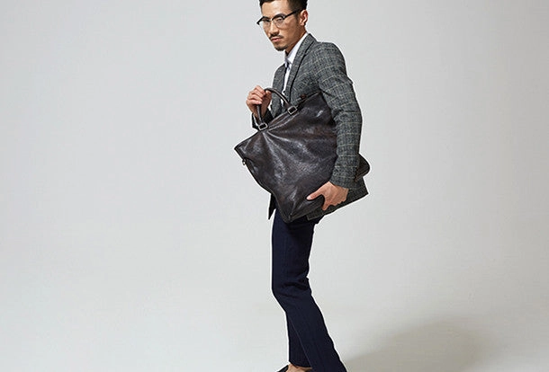 Cool leather men messenger bag fashion  shoulder laptop bag work bag
