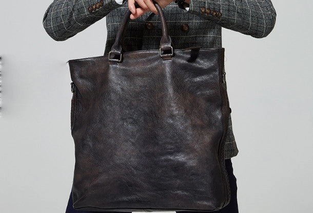Cool leather men messenger bag fashion  shoulder laptop bag work bag