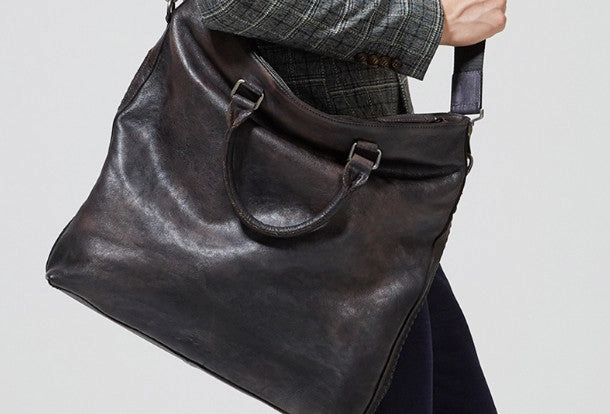 Cool leather men messenger bag fashion  shoulder laptop bag work bag