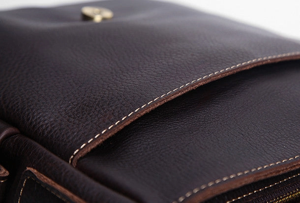 Cool leather men Small messenger bags shoulder bag