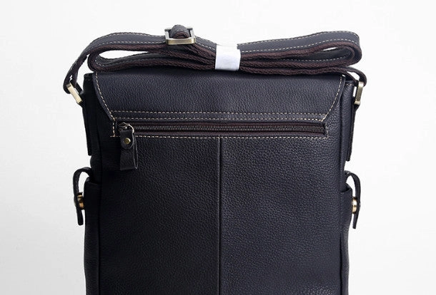 Cool leather men Small messenger bags shoulder bag