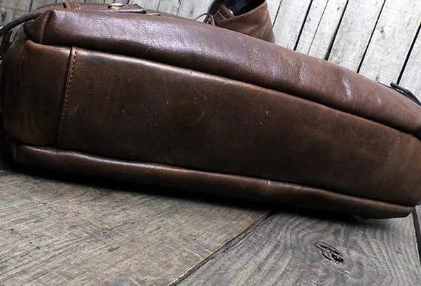 Cool leather mens Briefcase laptop Briefcase Business Bag shoulder bag for men