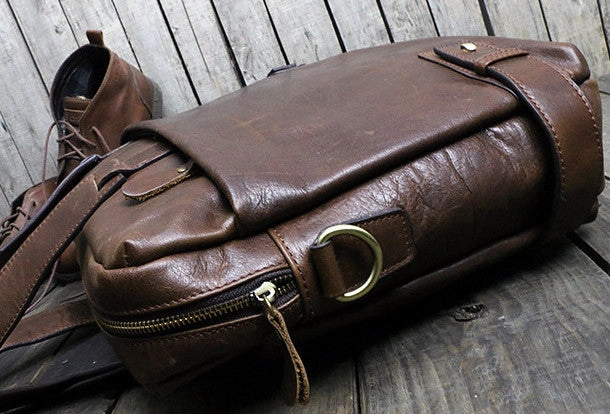 Cool leather mens Briefcase laptop Briefcase Business Bag shoulder bag for men