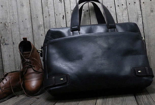 Cool leather mens Briefcase laptop Briefcase Business Bag shoulder bag for men