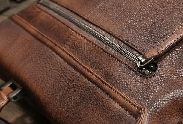 Cool leather mens Briefcase laptop Briefcase work Briefcase Shoulder bag for Men